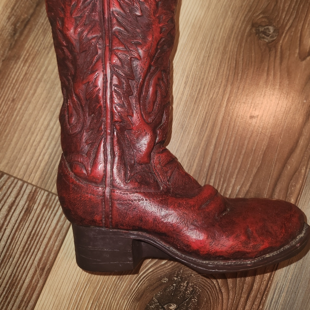 Vintage Western Boot Ceramic Decor - Picture 4 of 8